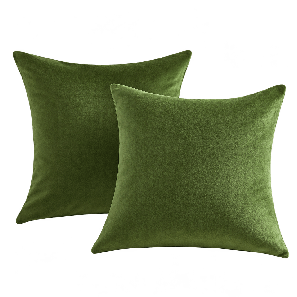 Phantoscope Velvet Throw Pillow Covers, 18x18, Pack of 2