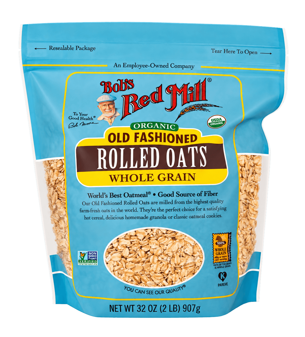 [DEMO] Bob's Red Mill Organic Old Fashioned Rolled Oats, 32 oz