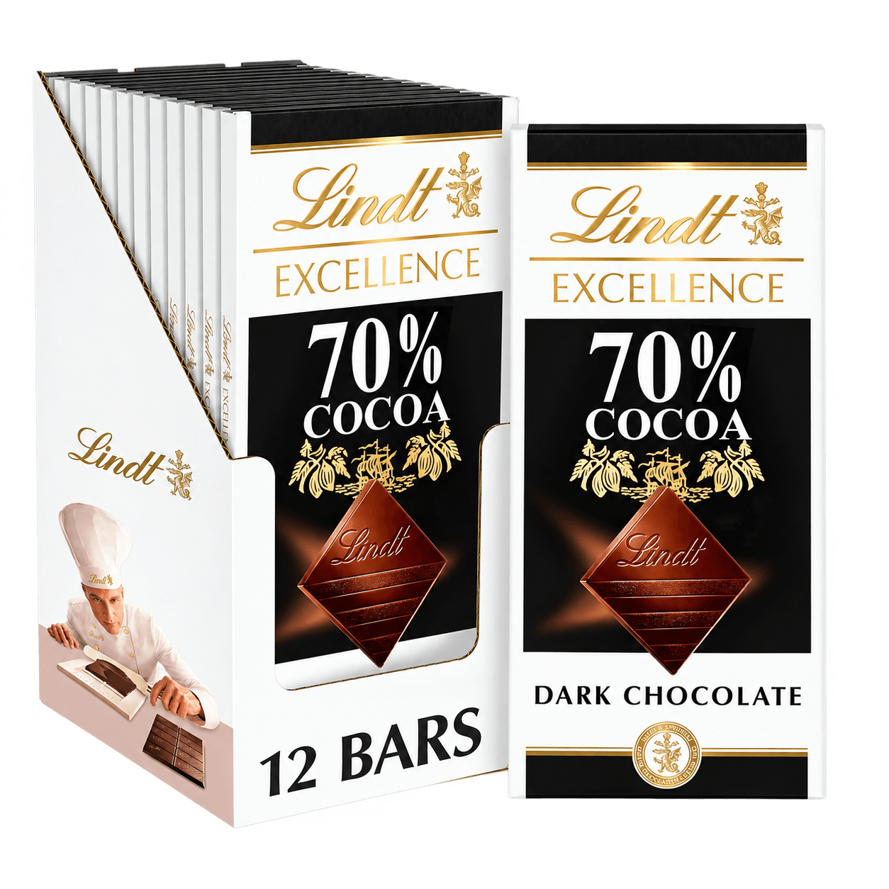 [DEMO] Lindt EXCELLENCE Dark Chocolate Bars, 3.5 oz, 12 Pack