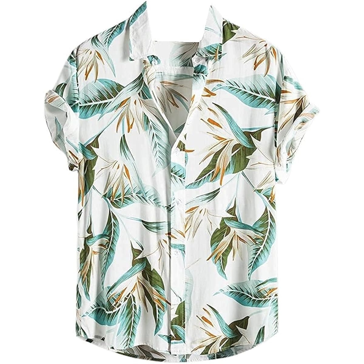 Leriya Fashion Men's Tropical Print Shirt LF-MS-6046