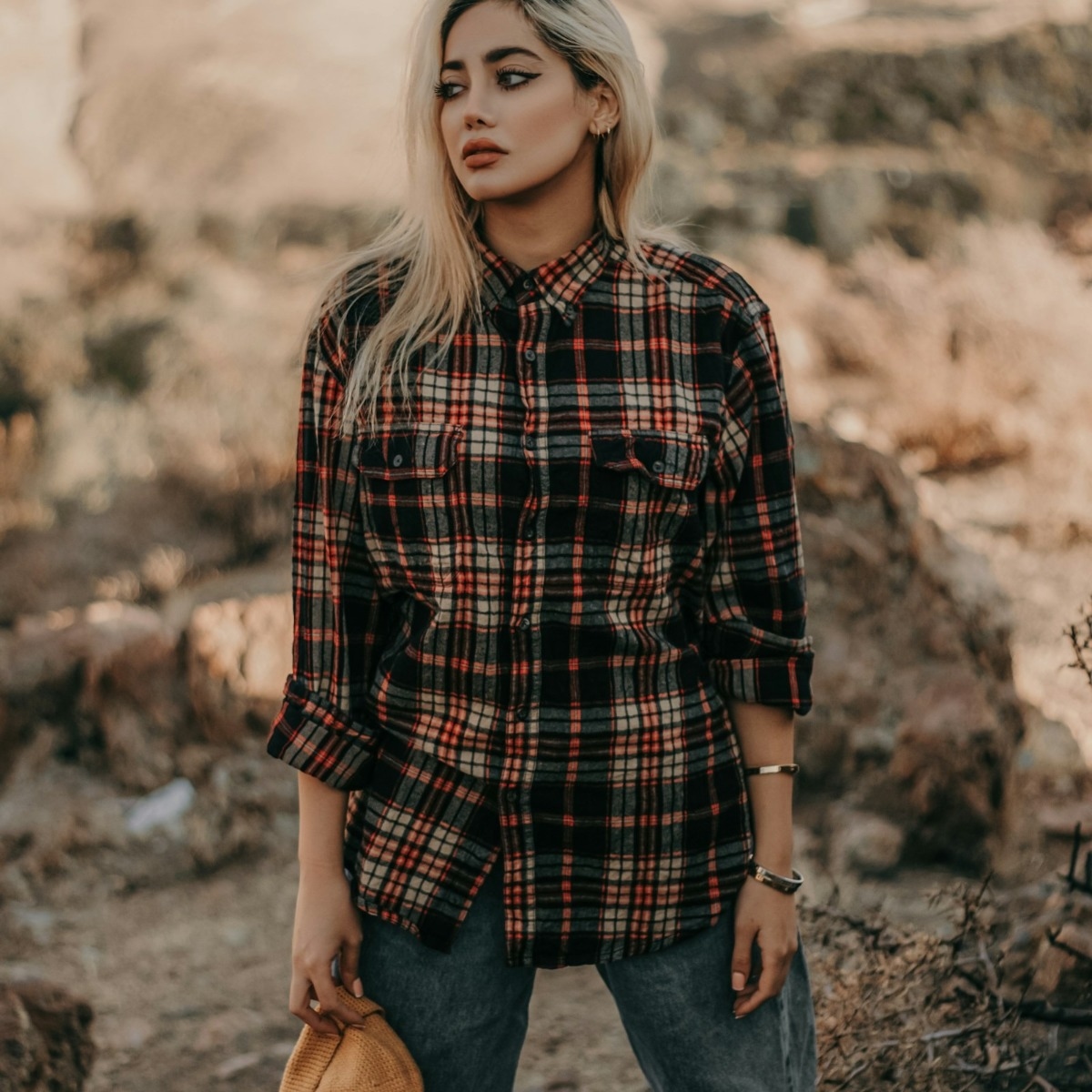Zeagoo Women's Long Sleeve Flannel Plaid Button Down Shirt