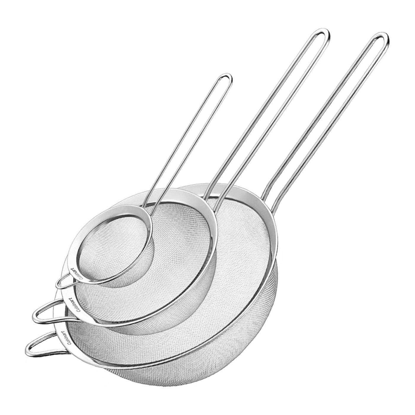 Cuisinart Fine Mesh Stainless Steel Strainers, Set of 3 (Demo)