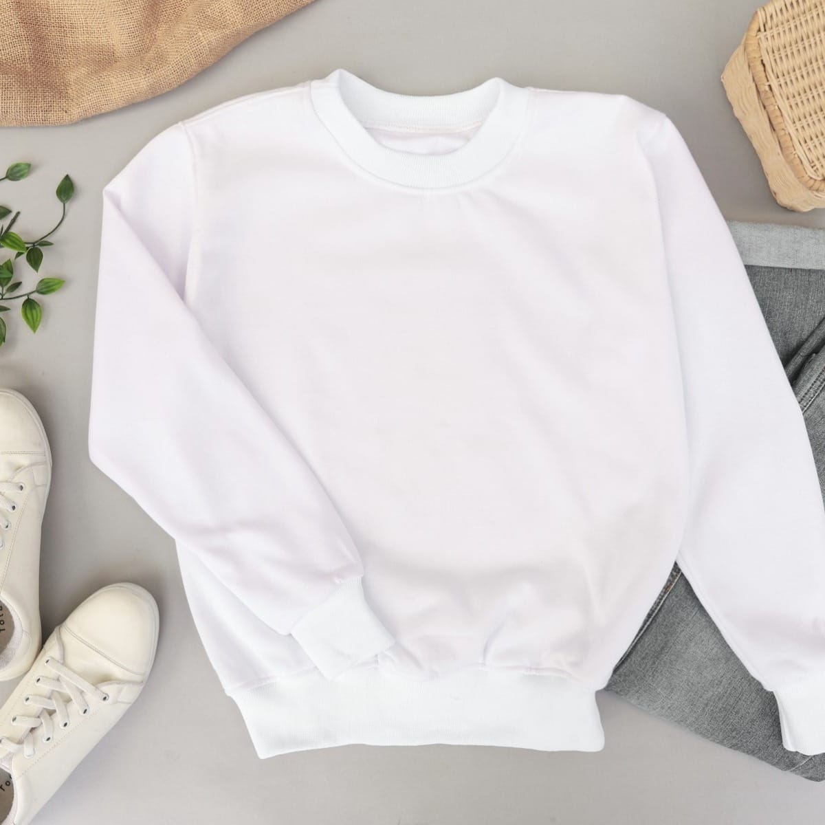 Hanes EcoSmart Fleece Crewneck Sweatshirt, Unisex Midweight Pullover